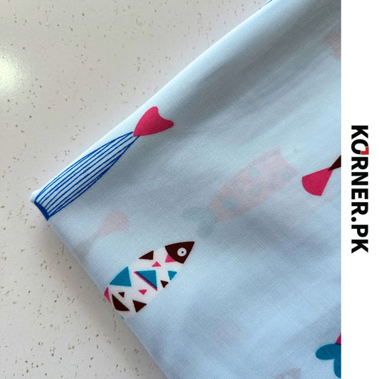 Funky Print Linen Fabric 2pc