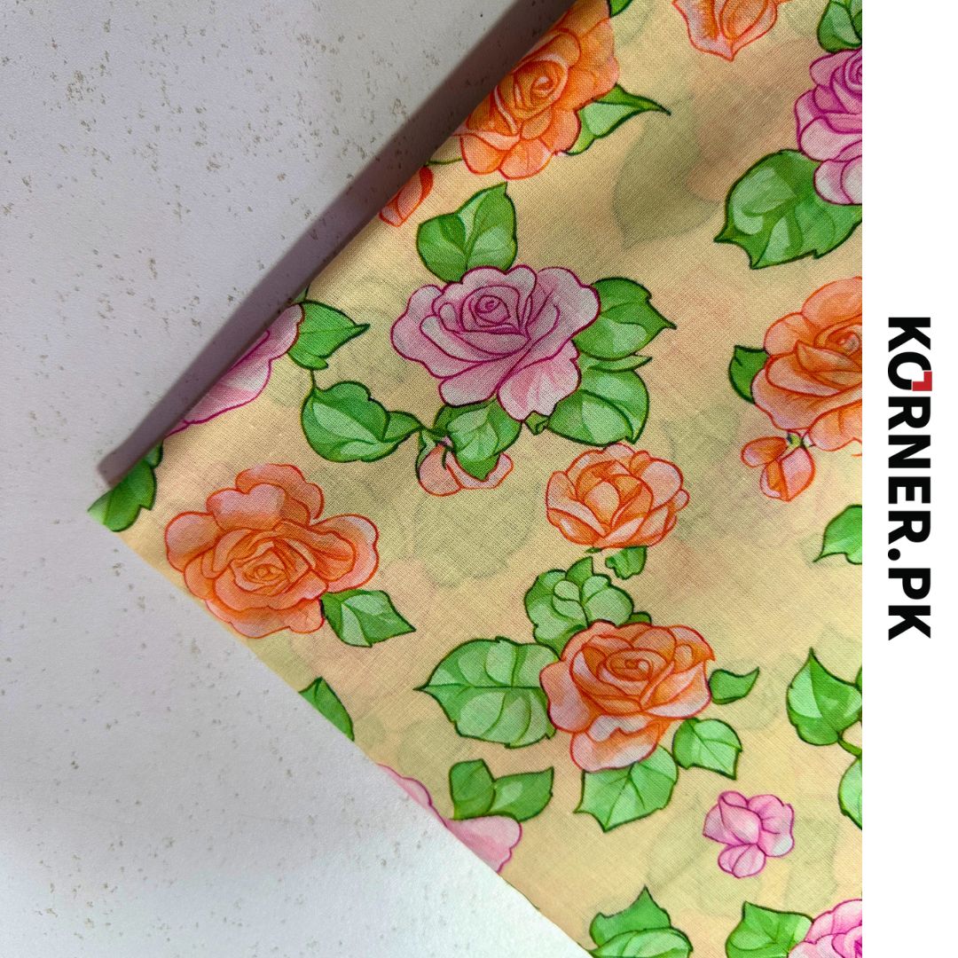 Unstitched Lawn Fabric 2pc