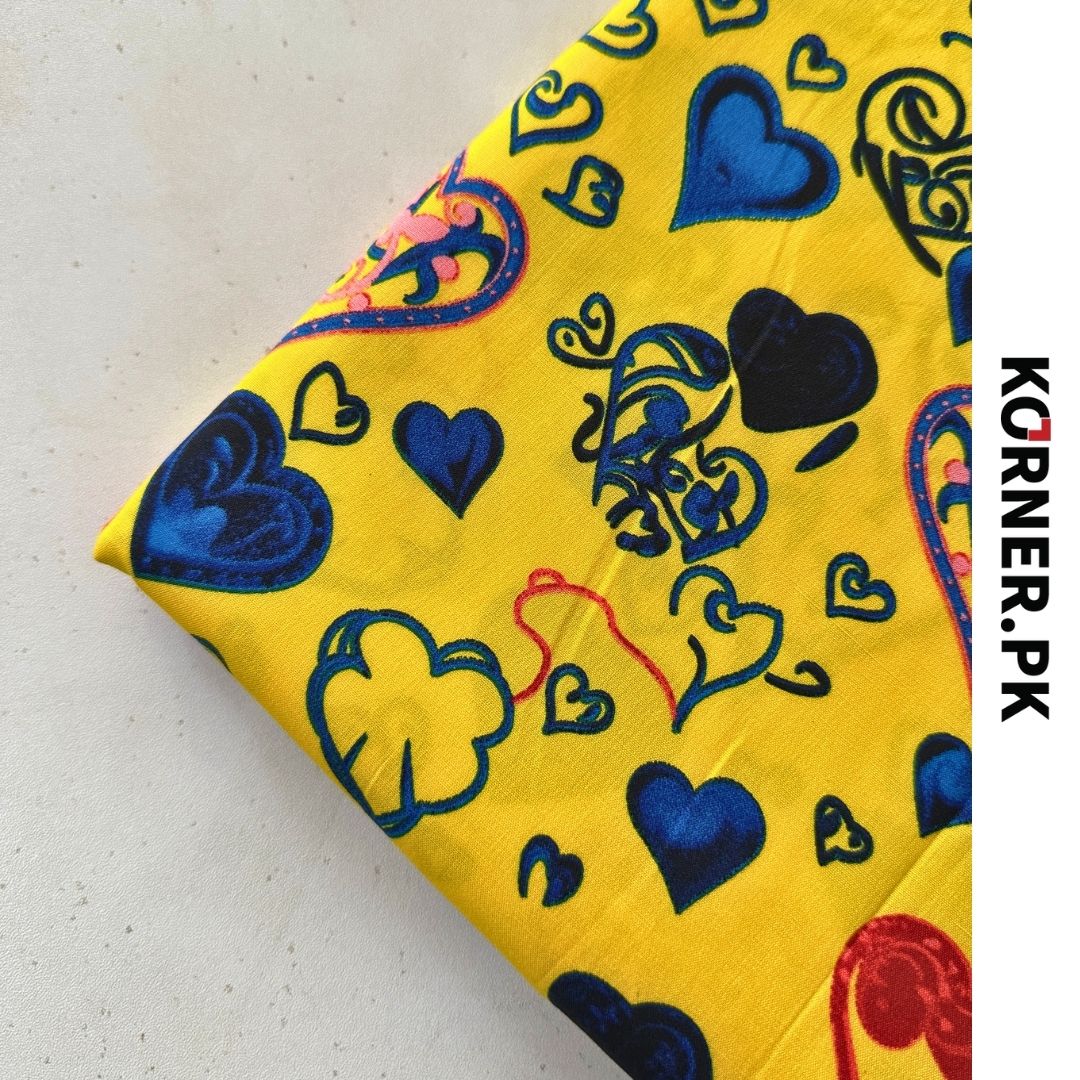 Funky Print Linen Fabric 2pc