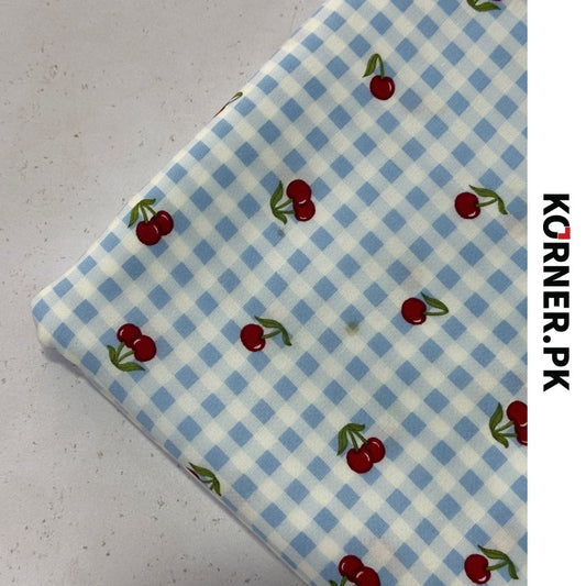 Unstitched Print Linen Fabric 2pc