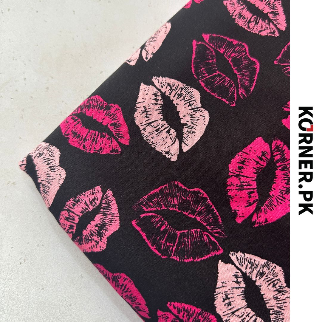 Funky Print Linen Fabric 2pc
