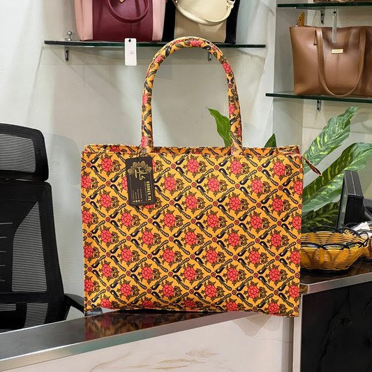 Fabric Print Tote Bag