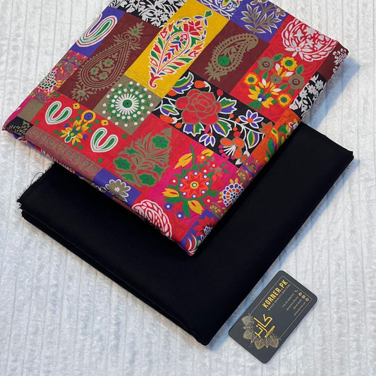 Print Lawn Fabric 2pc