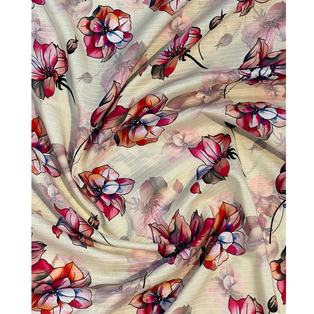 Unstitched Bana Dora Linen Fabric 2pc