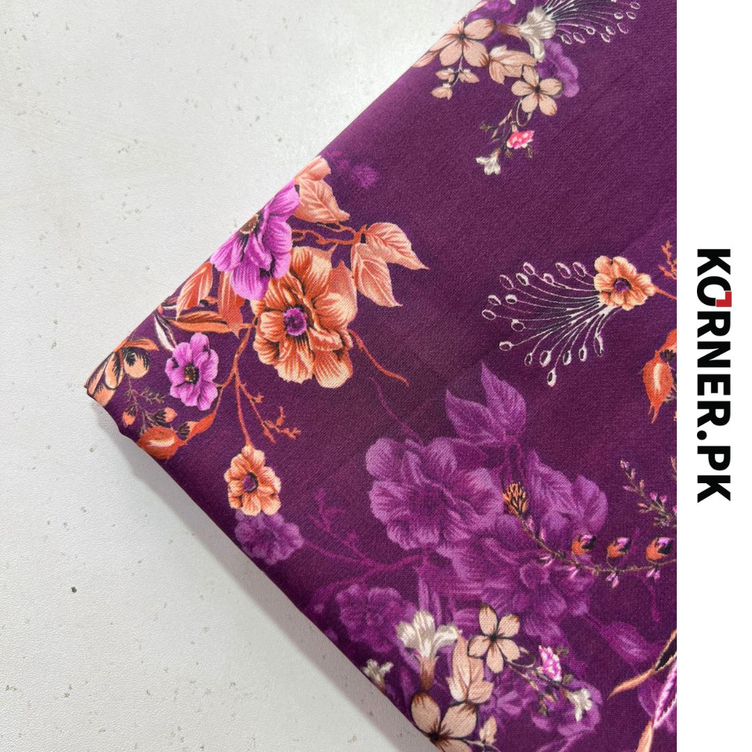 Unstitched Lawn Fabric 2pc