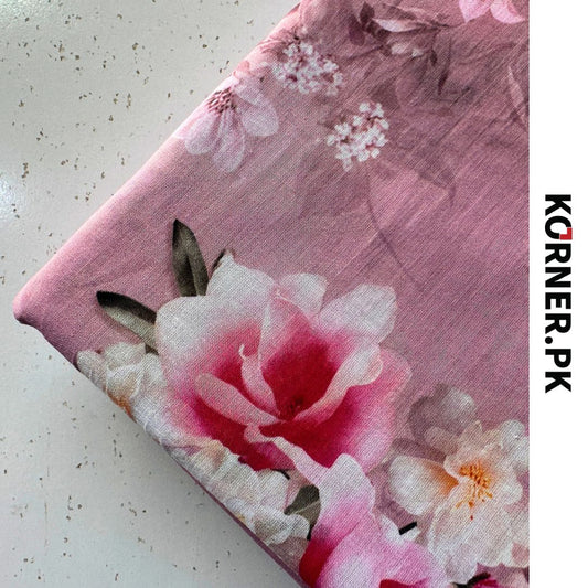 Unstitched Print Lawn Fabric 2pc