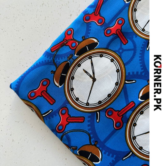 Funky Print Linen Fabric 2pc