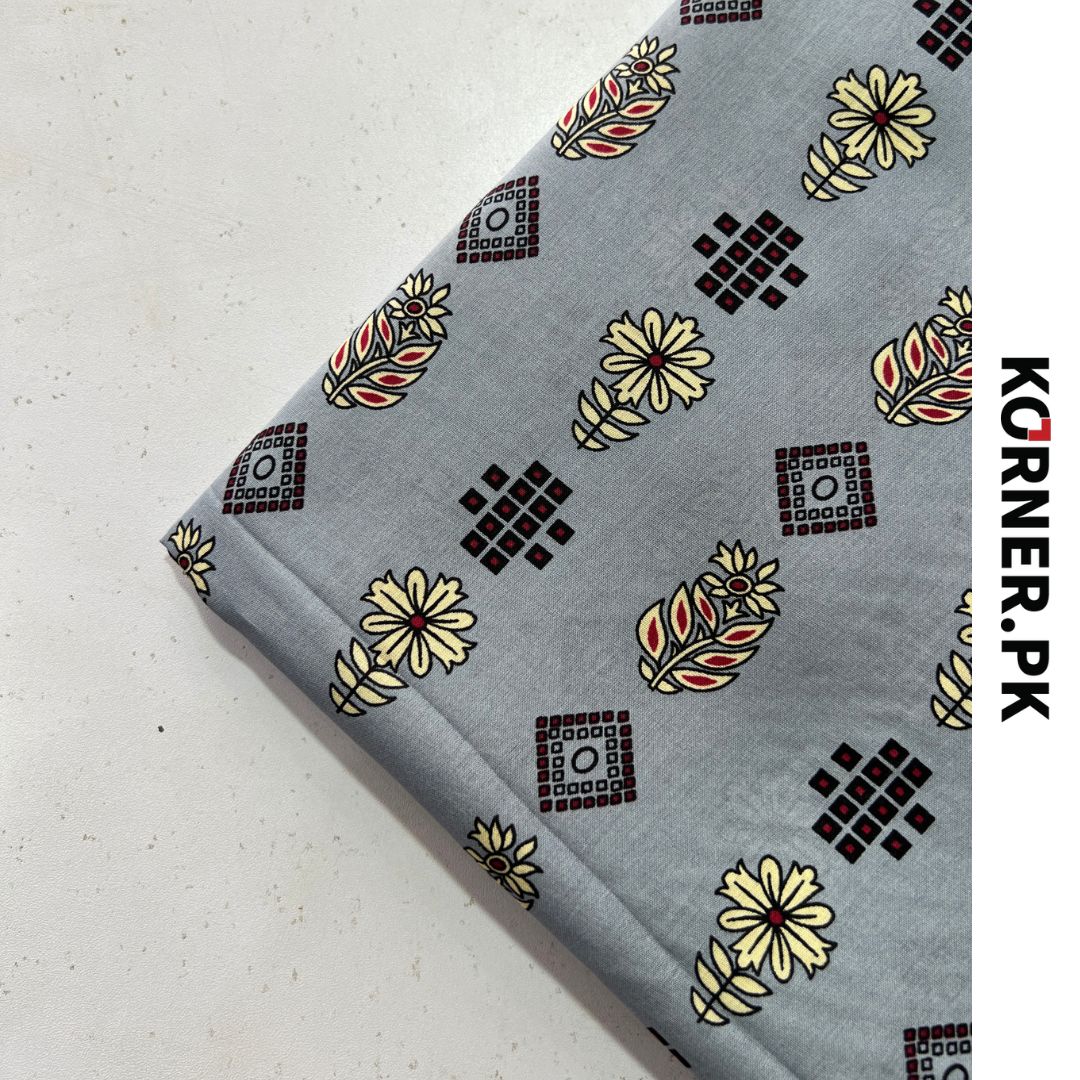 Unstitched Lawn Fabric 2pc