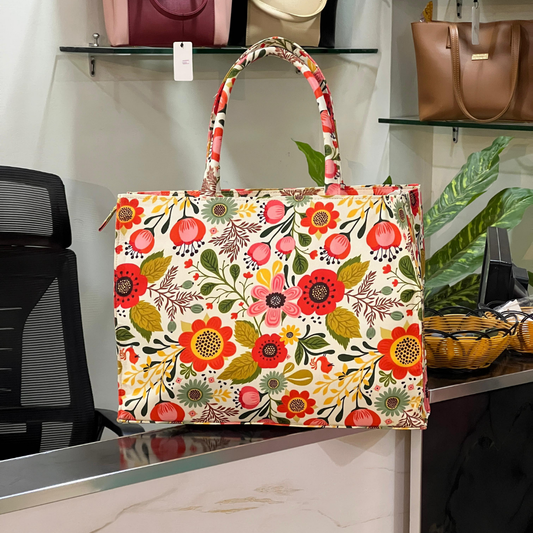 Fabric Print Tote Bag