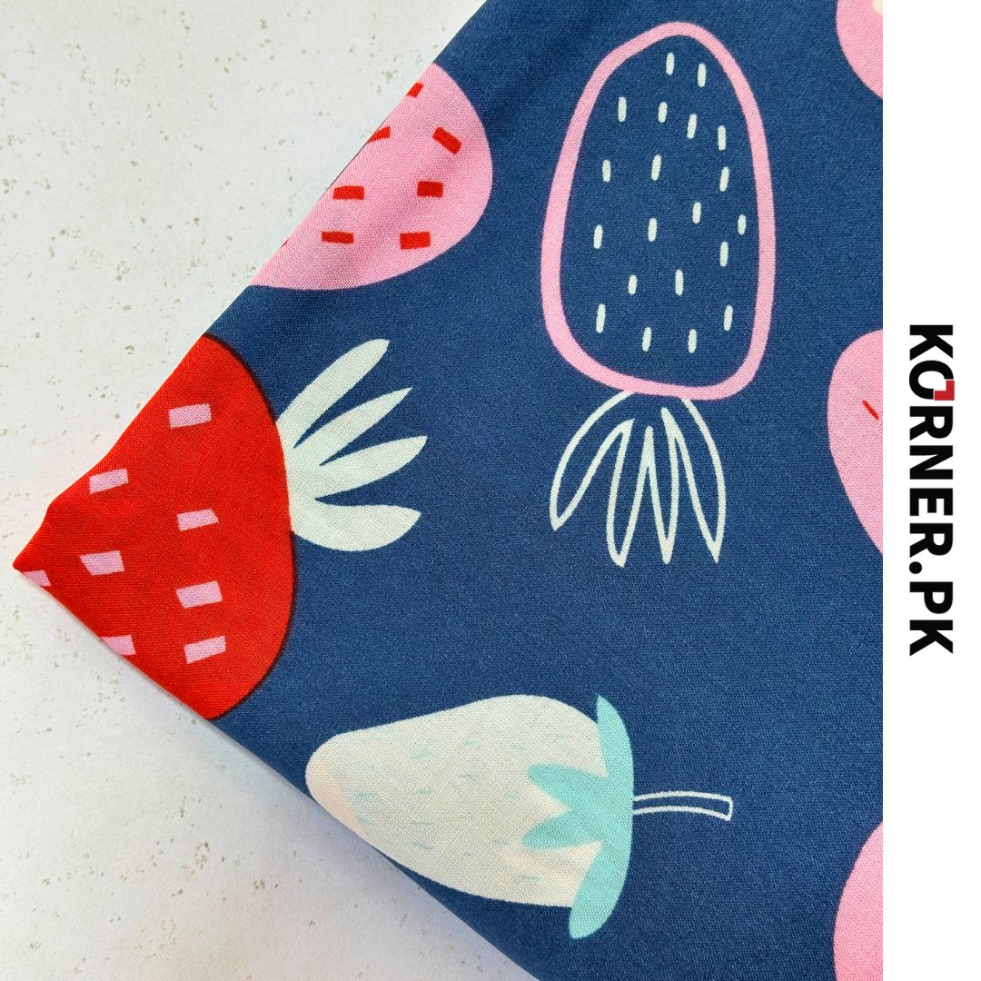 Funky Print Linen Fabric 2pc