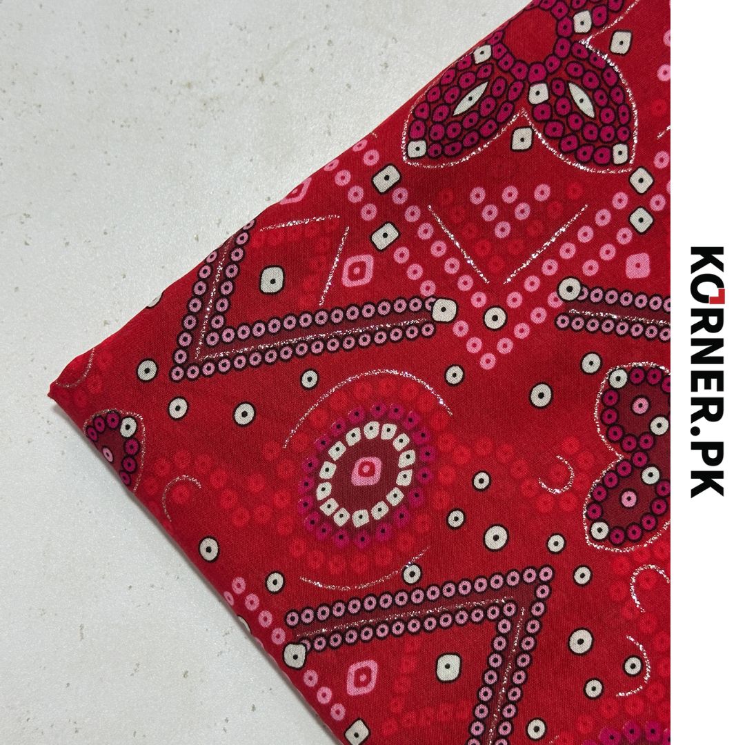 Unstitched Lawn cotton Fabric 2pc