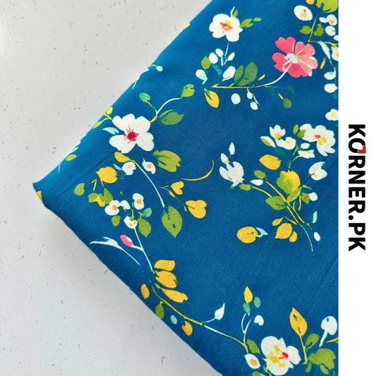 Unstitched Print Linen Fabric 2pc