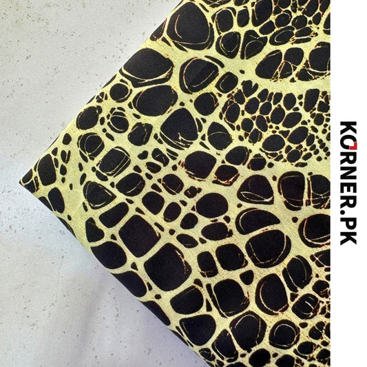 Leopard Print Linen Fabric 2pc