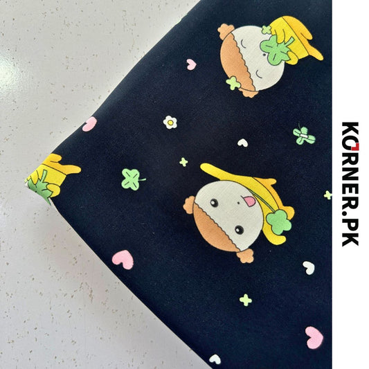 Funky Print Linen Fabric 2pc