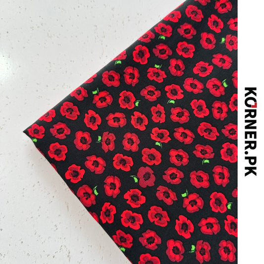Unstitched Print Linen Fabric 2pc