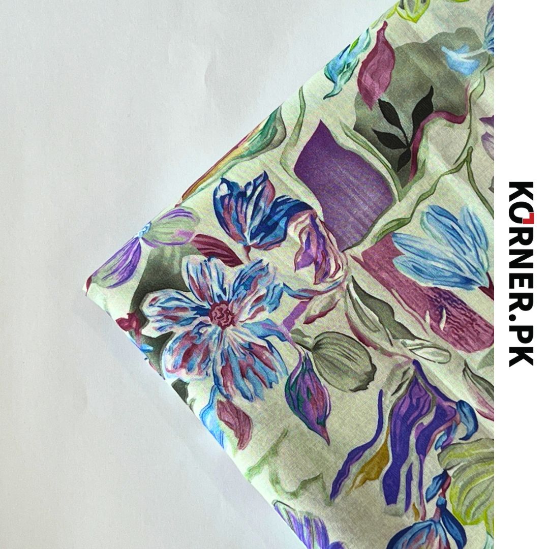 Unstitched Lawn Fabric 2pc