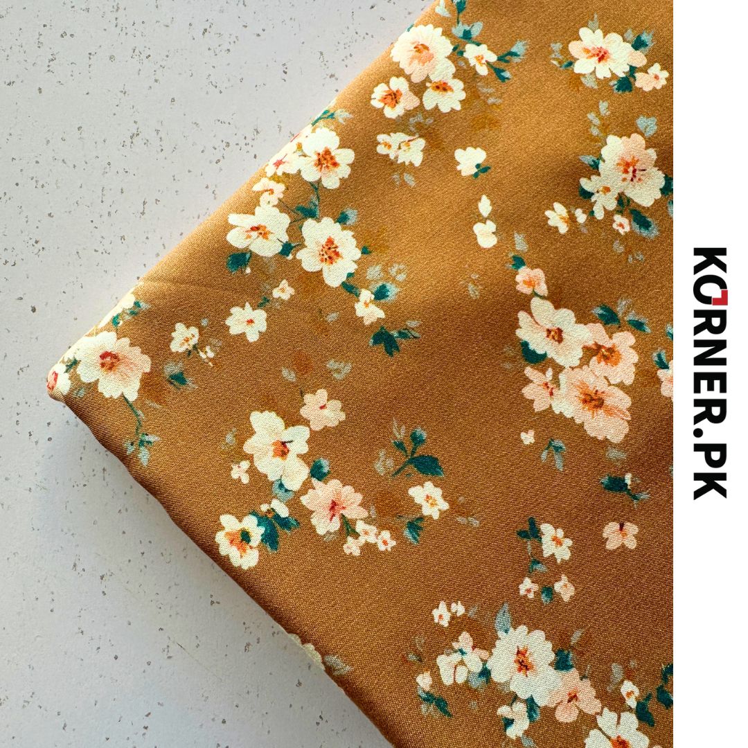 Unstitched Print Linen Fabric 2pc