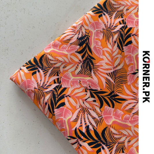 Unstitched Print Linen Fabric 2pc