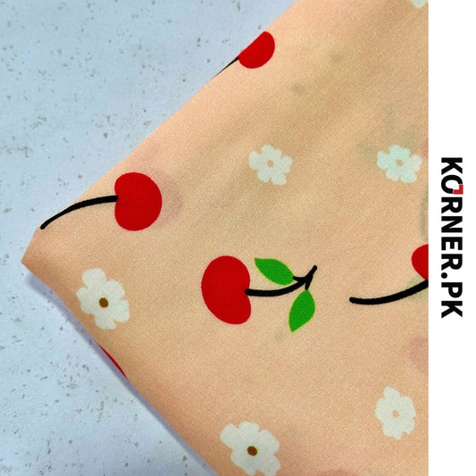 Unstitched Print Linen Fabric 2pc
