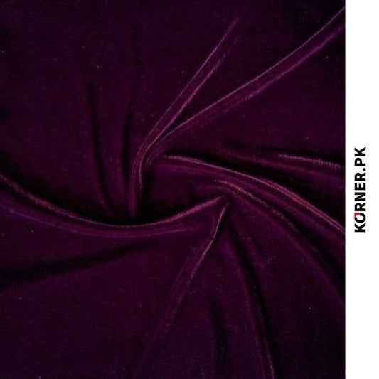 Purple plum Micro 9000 Velvet Fabric 2pc