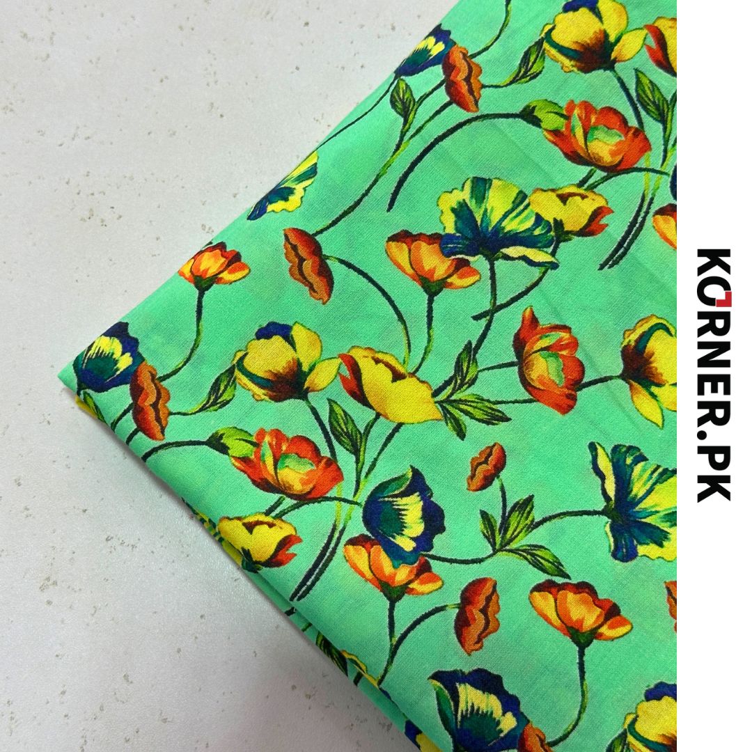 Unstitched Lawn Fabric 2pc