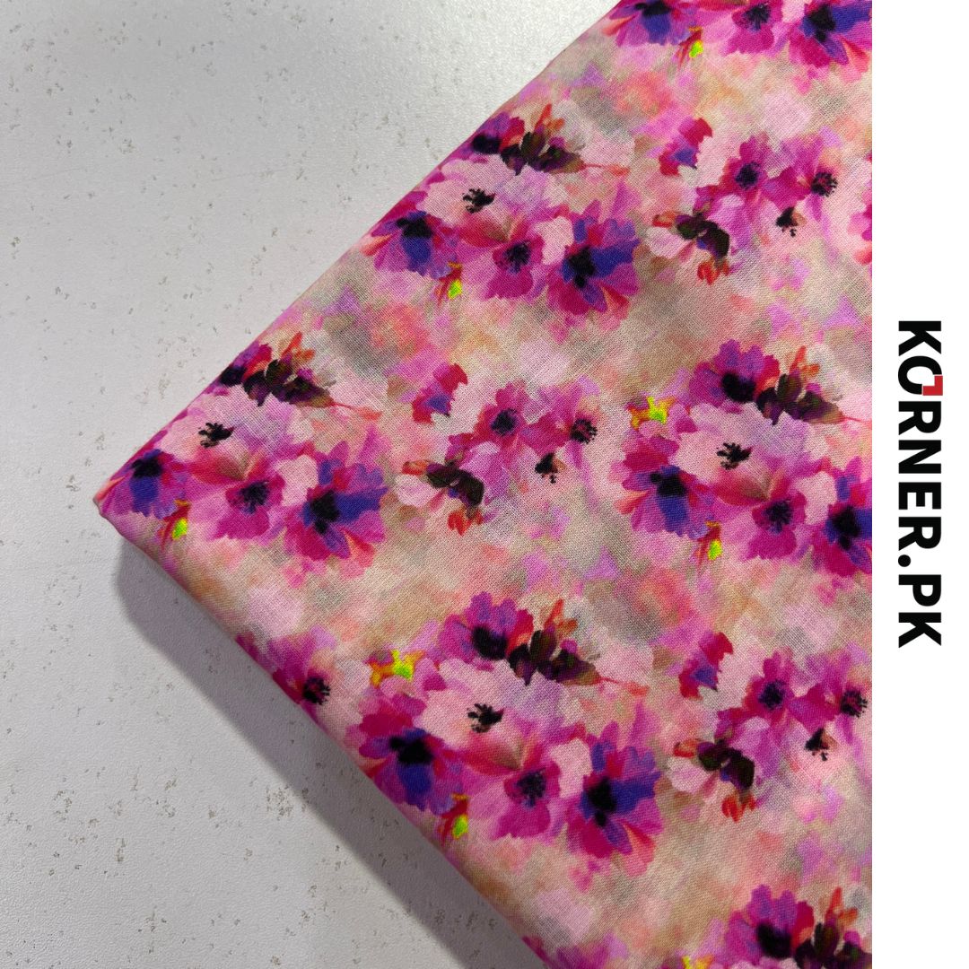 Unstitched Lawn Fabric 2pc