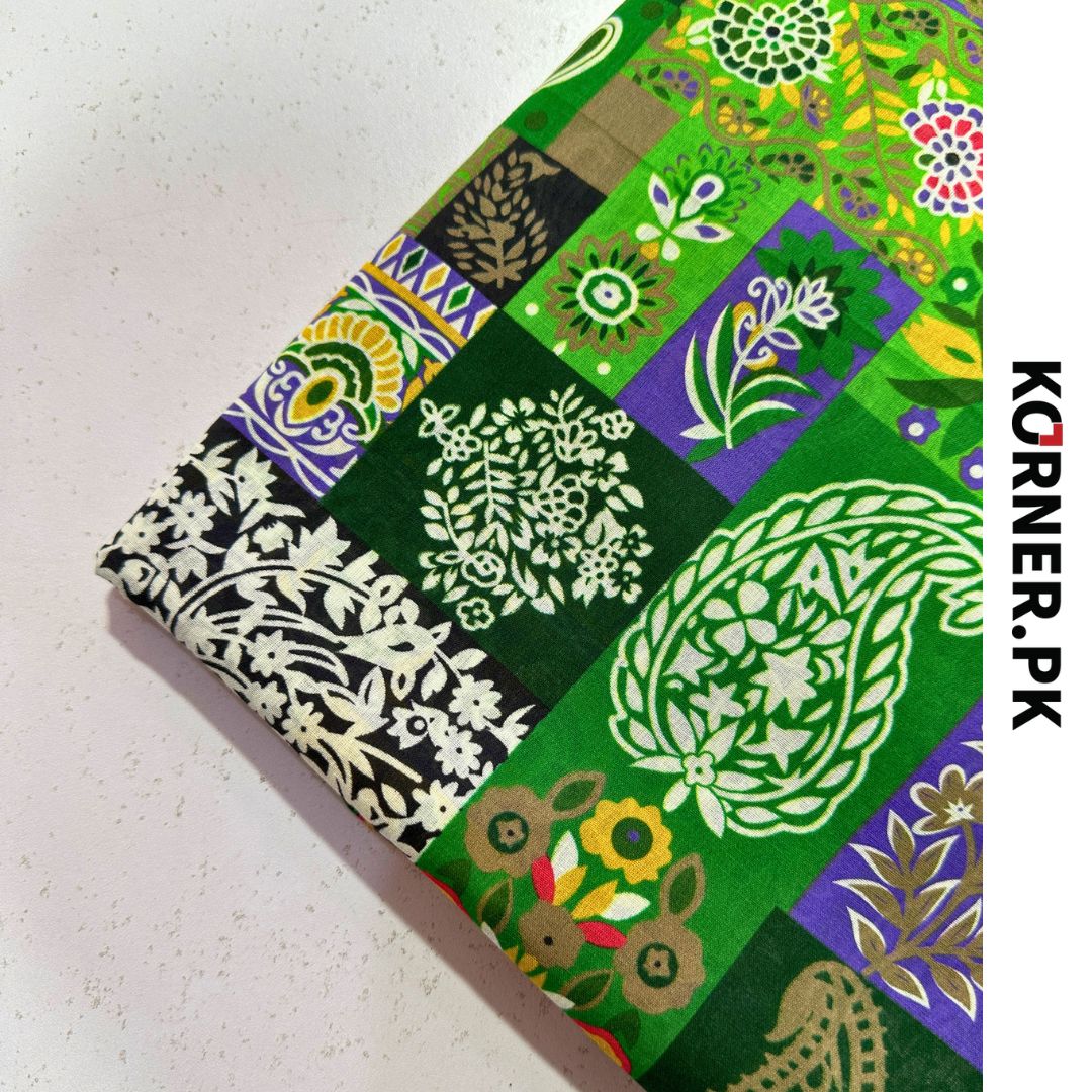 Unstitched Lawn Fabric 2pc