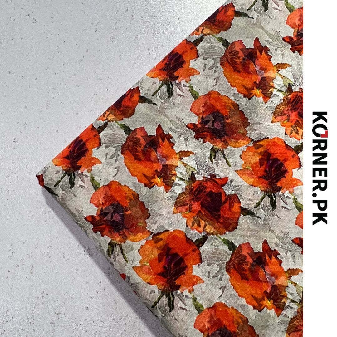 Unstitched Lawn Fabric 2pc