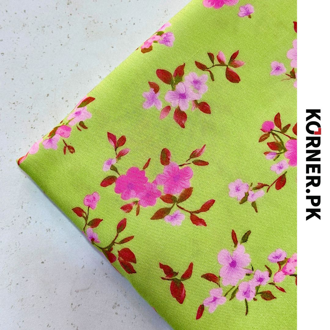 Unstitched Print Linen Fabric 2pc