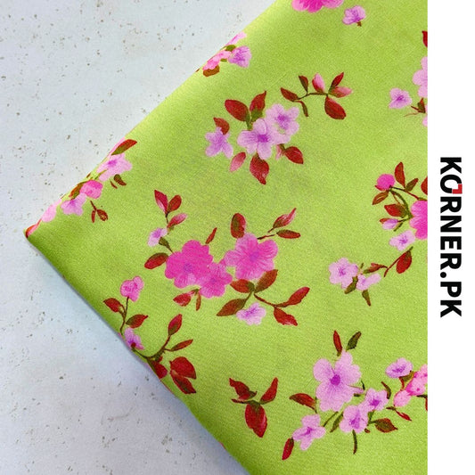Unstitched Print Linen Fabric 2pc
