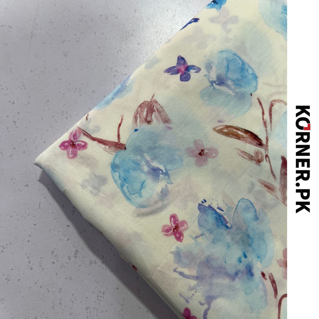 Unstitched Lawn Fabric 2pc