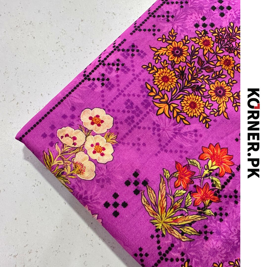 Unstitched Lawn Fabric 2pc