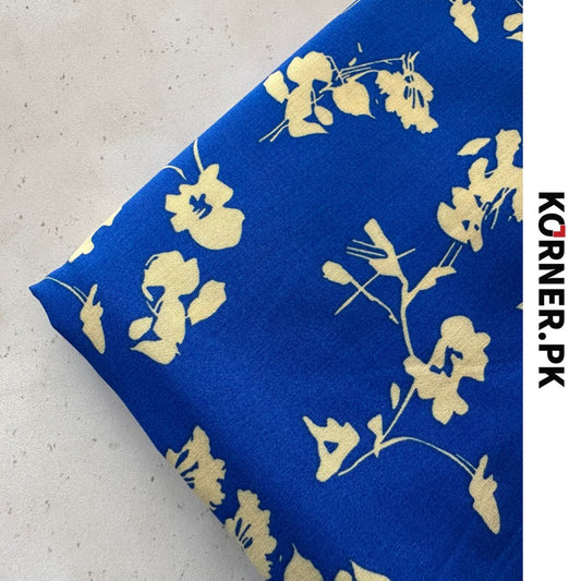 Unstitched Print Linen Fabric 2pc