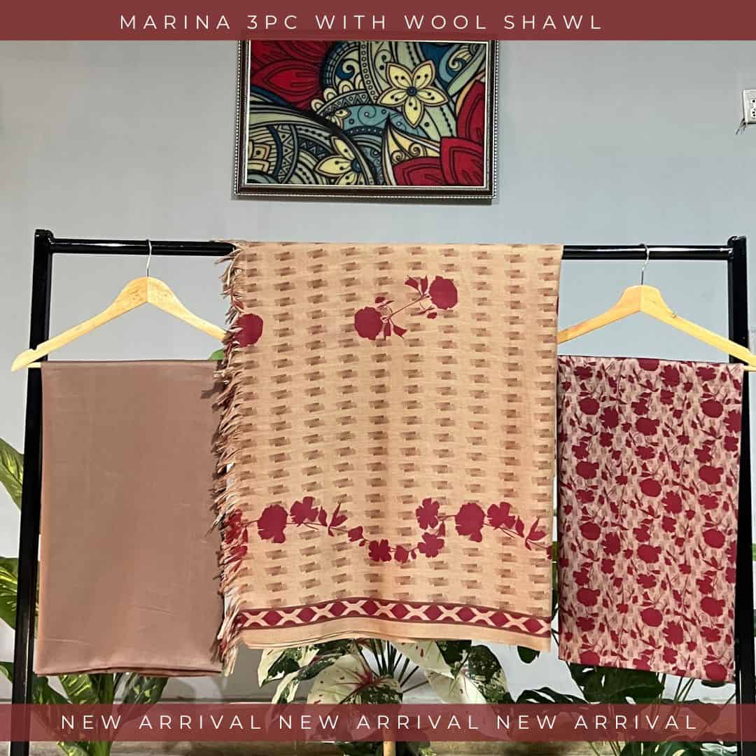 Unstitched Marina Fabric 3pc