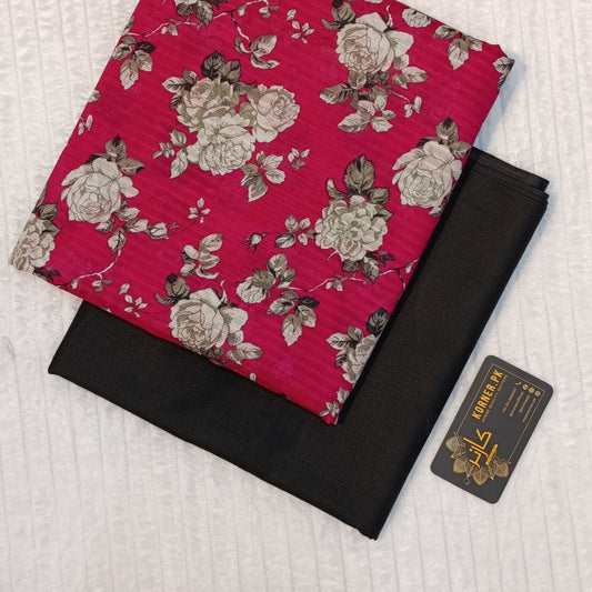 Unstitched Lawn Fabric 2pc