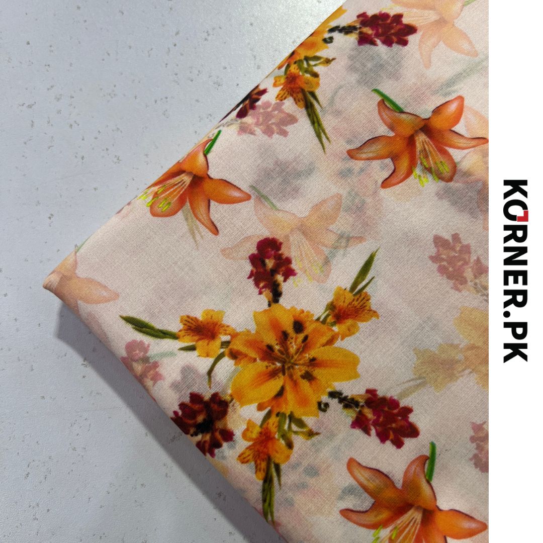 Unstitched Lawn Fabric 2pc
