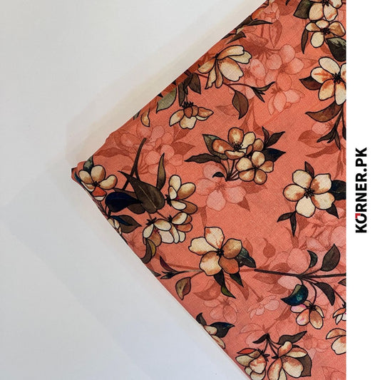 Unstitched Bana Dora Linen Fabric 2pc