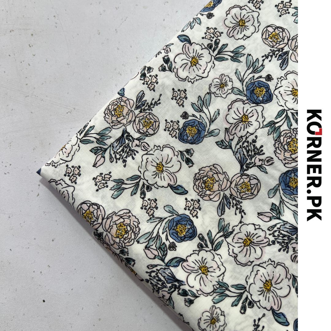 Unstitched Lawn Fabric 2pc