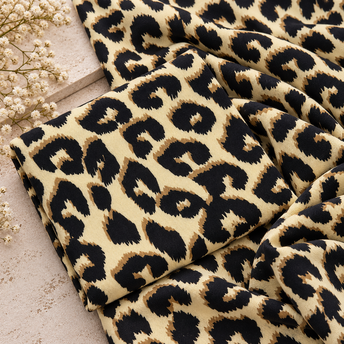 Fiza Noor | Leopard Print Linen 2pc