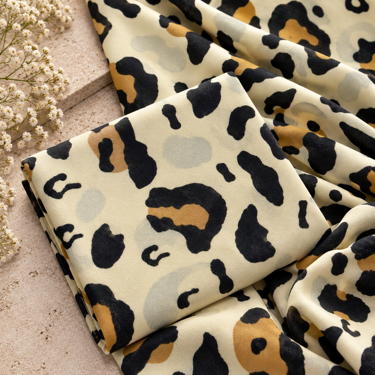Elaf Gul | Leopard Print Linen 2pc