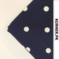 Navy Blue & White Polka Dots