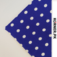 Royal Blue & White Polka Dots