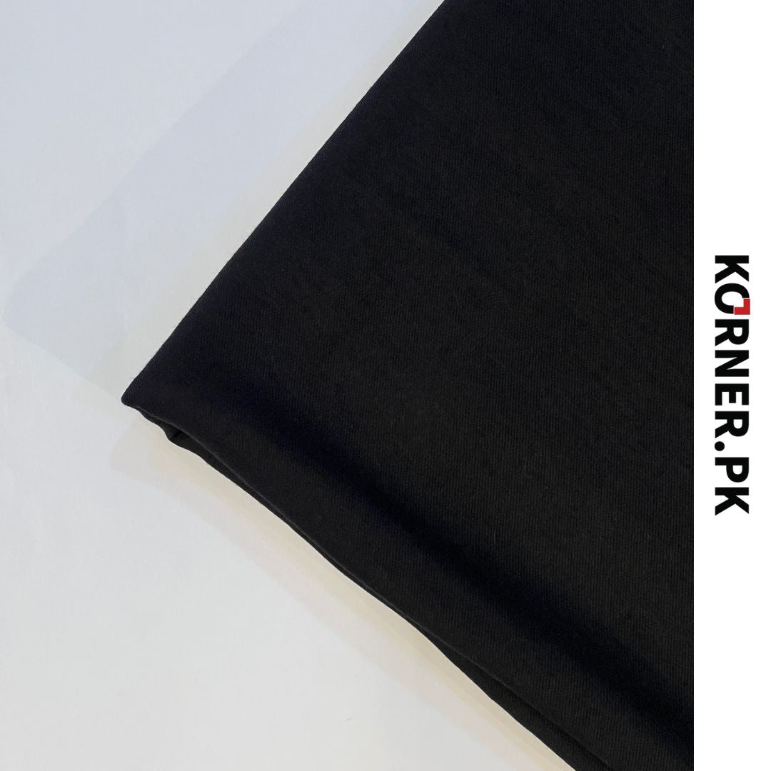 Unstitched Jet Black Marina Fabric 2pc