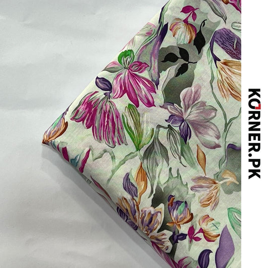 Unstitched Lawn Fabric 2pc