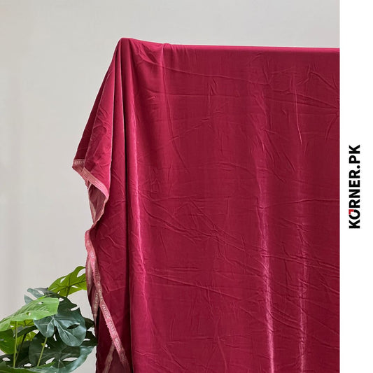 Plain Micro 9000 Velvet Fabric 2pc