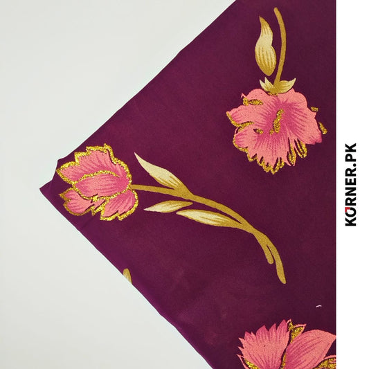 Unstitched Glitter Lawn Fabric 2pc