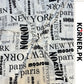 Newspaper Print Cotton Fabric Shirt
