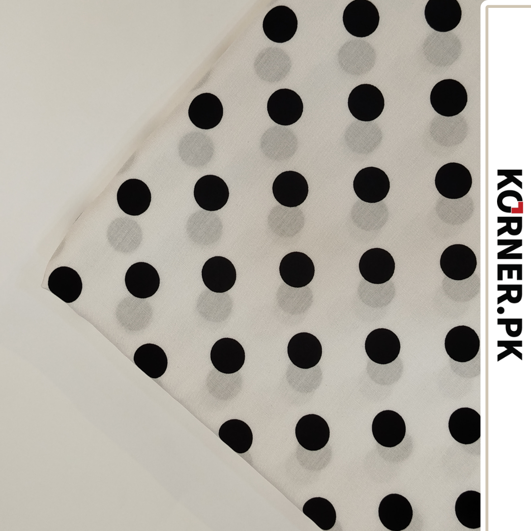 White & Black Polka Dots