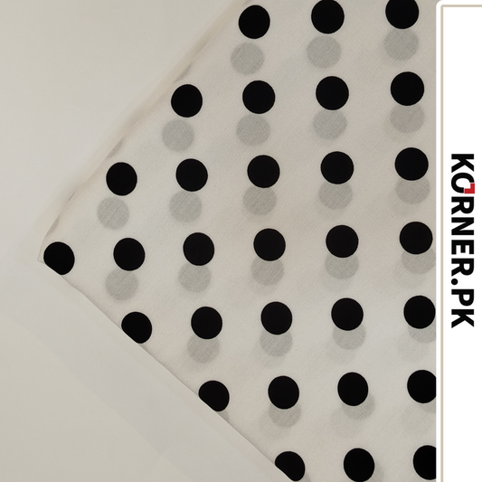 White & Black Polka Dots