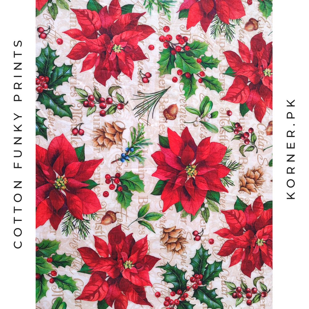 Red Floral Pattern Cotton Shirt